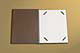 Decke 5-teilig mit Buchschrauben und wattierten Deckeln | Metallecken | Blindprägung | Inhalt: Passepartout-Kartontaschen 